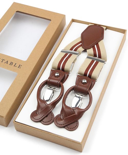 Suitable Luxe Seler Stribet Beige Verpakking