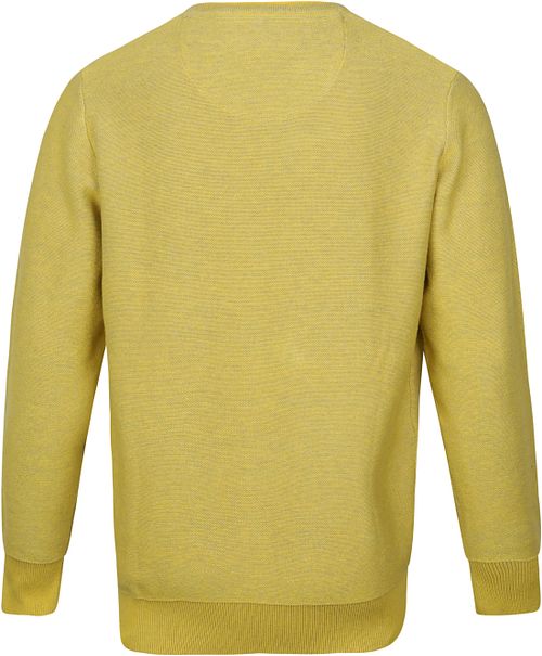 Casa Moda Pullover O-Hals Geel Product / Achterkant