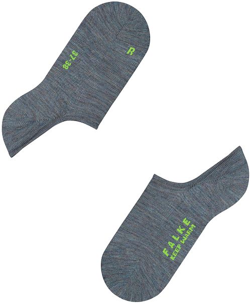Falke Keep Warm Sneaker Socke Grau Product