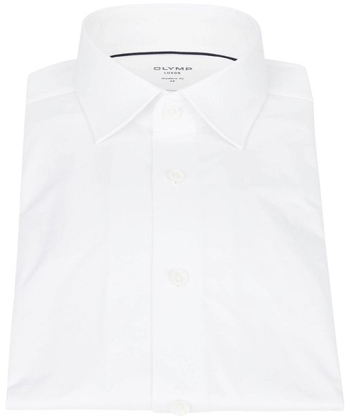 OLYMP Luxor Jersey Stretch Skjorta 24/Seven Vit Product