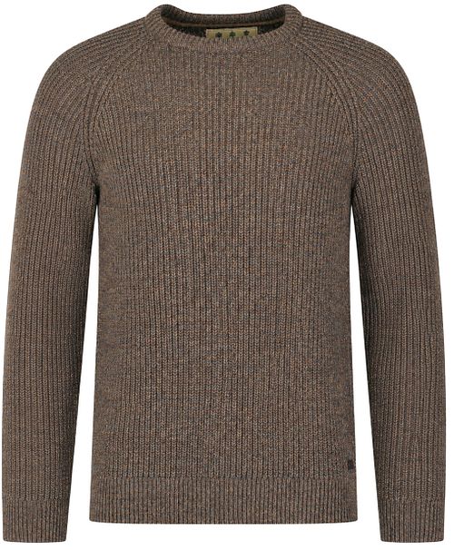 Barbour Strikkegenser Lammeull Brun Product