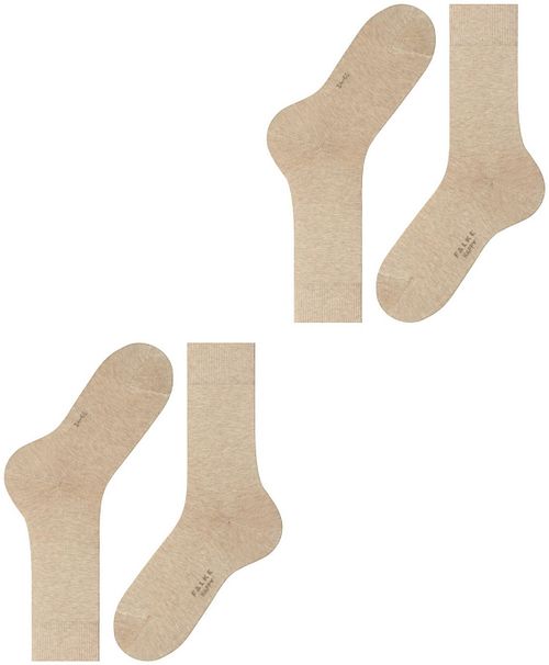 Falke Happy Sokken 2 Paar Beige Melange Product