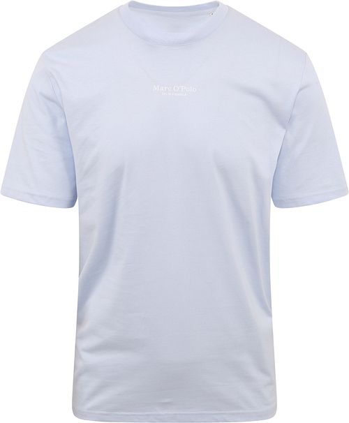 Marc O'Polo T-shirt med logo lyseblå Product