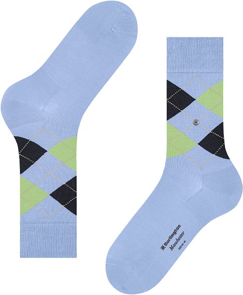 Burlington Manchester Sok Ruit Blauw 6258 Product / Detail