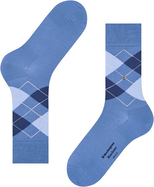 Burlington Manchester Sok Ruit Blauw 6550 Product / Detail