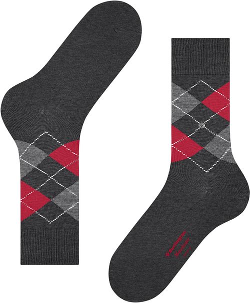 Burlington Manchester Sock Ruit Grå 3096 Product / Detail