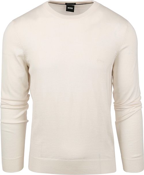 Sweter BOSS Botto z wełny w kolorze ecru Product