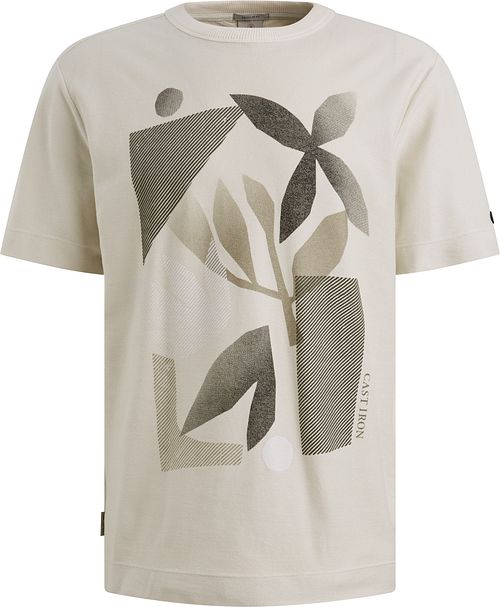T-shirt Cast Iron z nadrukiem w kolorze ecru Product