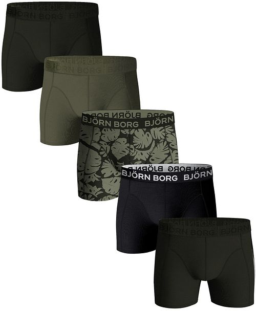 Bjorn Borg Boxershorts i Bomuld Stræk, 5-styk, Multifarvet Product