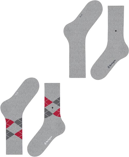 Burlington Chaussettes Everyday 2 Paires Gris 3223 Product