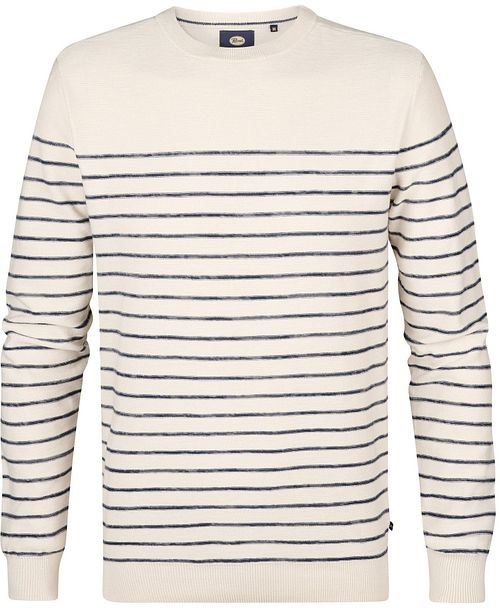 Petrol Tröja Palm Stripe Äggskal Product