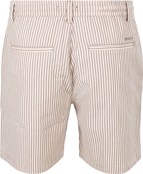 Vanguard Relaxed Short Stribet Beige Product / Achterkant