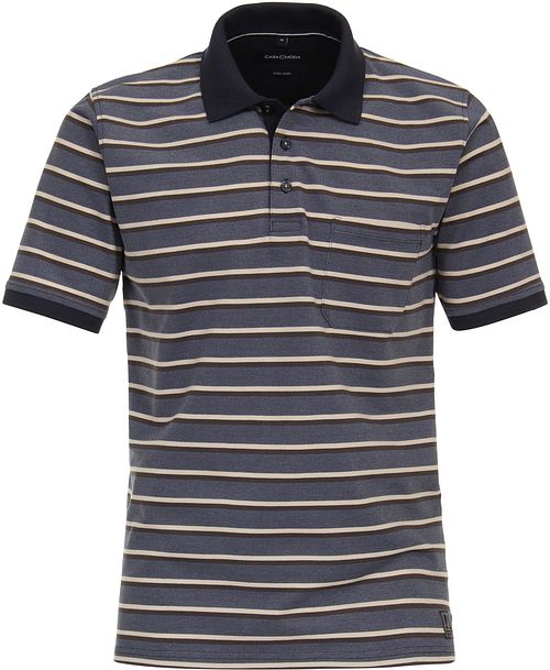 Casa Moda Poloshirt Streifen Blau Product