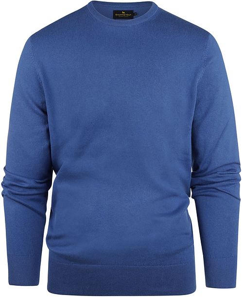Steppin' Out Maglione in cotone e cashmere blu cobalto Product