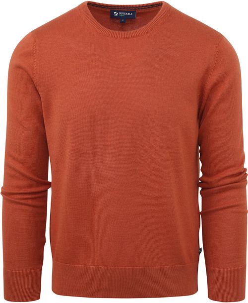 Suitable Respect Oinix Pullover z okrągłym dekoltem pomarańczowy Product