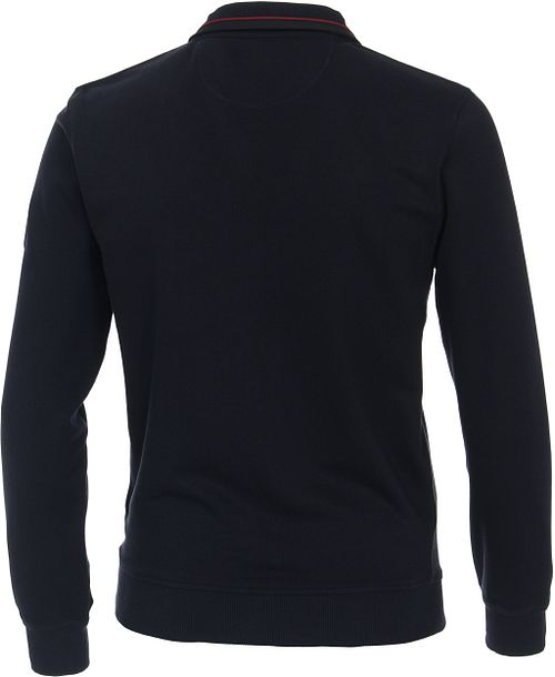Casa Moda Half Zip Trui Donkerblauw Product / Achterkant