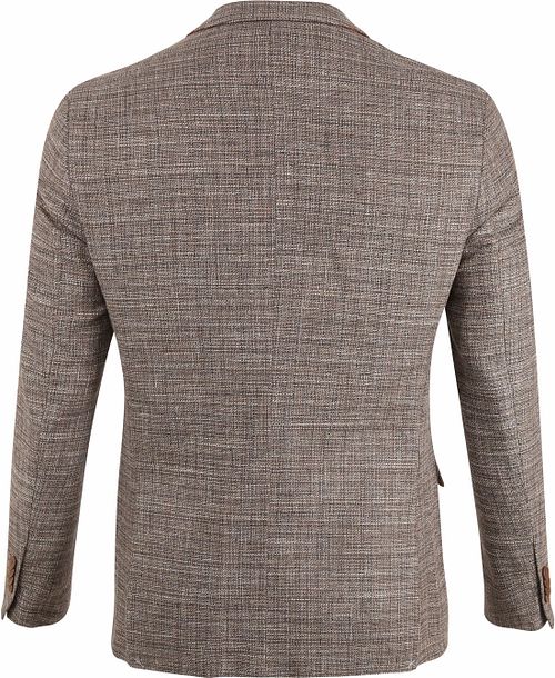 Suitable Prestige Blazer Tollegno in misto lana marrone Product / Achterkant
