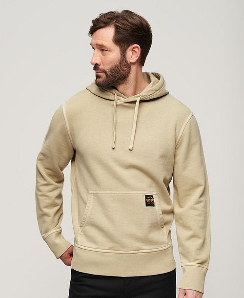 Superdry hættetrøje Vasket Beige Model / Voorkant