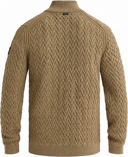 Vanguard Pullover Half-Zip Wollmischung Beige