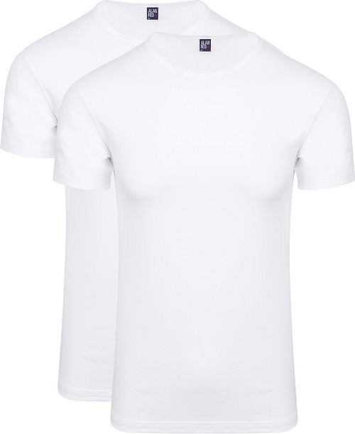 Alan Red Ottawa T-shirt Stretch Wit (2Pack) Product
