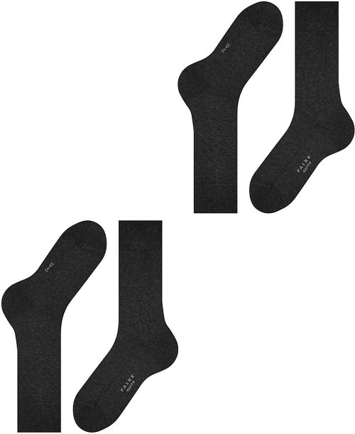 Falke Happy Socks 2 pares en antracita melange Product