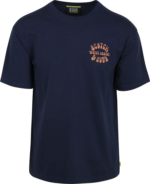 Scotch & Soda T-shirt baktryck Navy Product