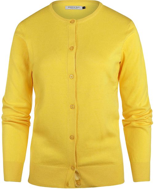 Steppin' Out Women's Cashmere-Blend Cardigan Yellow Product