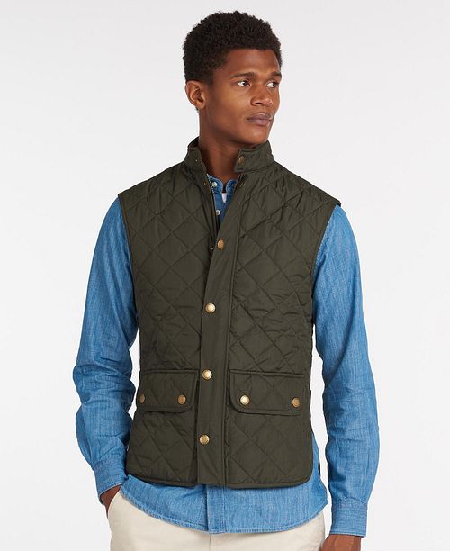 Barbour Lowerdale Gilet Donkergroen Model / Voorkant