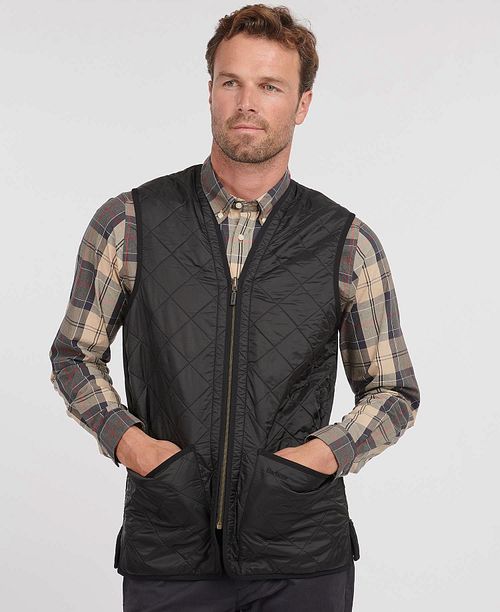 Barbour Polarquilt-foer Sort Model / Voorkant