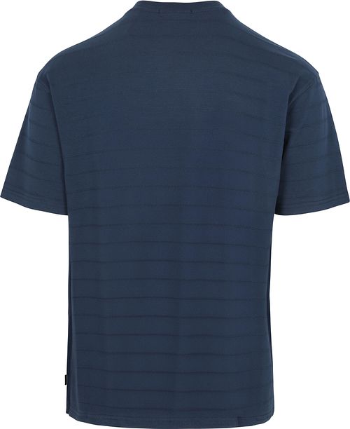 Scotch & Soda Strukturert T-skjorte Navy Product / Achterkant