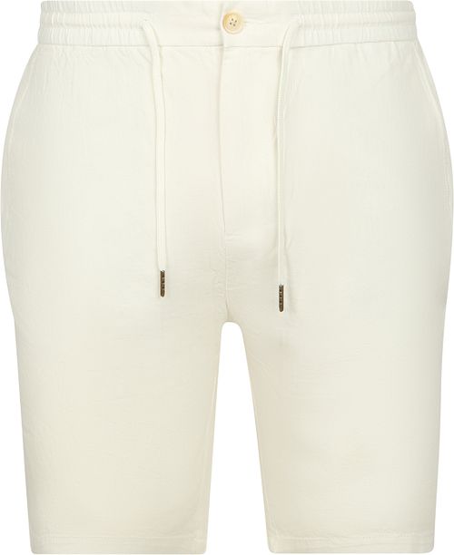 Szorty Scotch and Soda Fave z bawełny i lnu w kolorze ecru Product