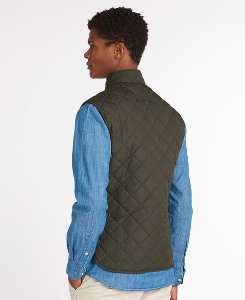 Barbour Lowerdale Veste Sans Manches Vert Foncé Model / Voorkant