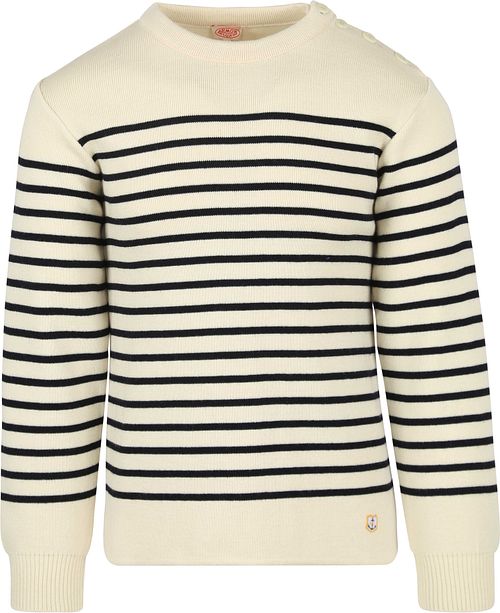 Armor-Lux Molène Pull laine rayé Ecru Product