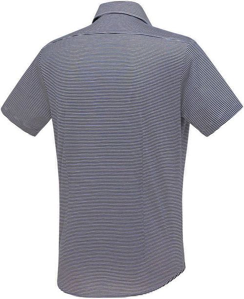 Blue Industry Chemise Manches Courtes Rayures Bleu Product / Achterkant