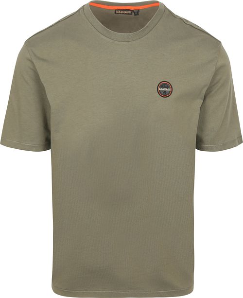 Napapijri Badge T-shirt Olijfgroen Product