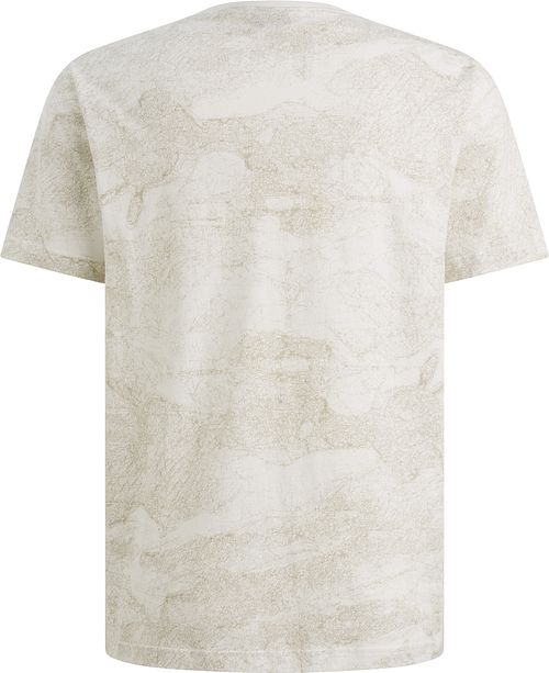 T-shirt PME Legend z nadrukiem all-over w kolorze złamanej bieli Product / Achterkant