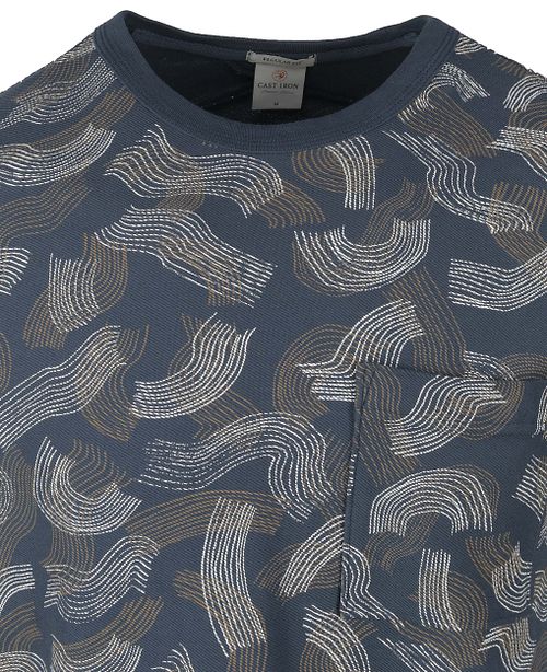 Cast Iron T-shirt Mörkblå Tryck Product / Detail