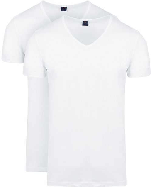 Suitable Vita T-Shirt z dekoltem V, biały, 2-pack Product