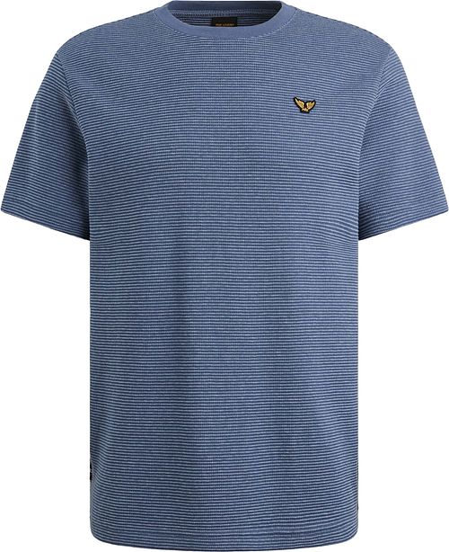 T-shirt PME Legend z dwukolorową fakturą w kolorze niebieskim Product