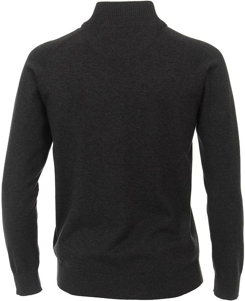 CASAMODA vest i antracit med lynlås Product / Achterkant