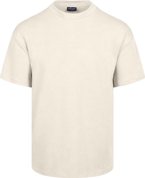 Camiseta Suitable Rink de punto pesado con estampado en la espalda en crudo Product