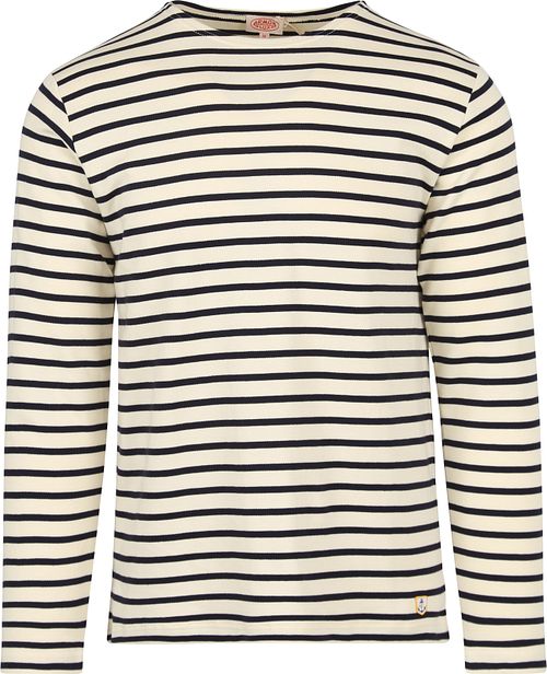 Armor-Lux Stribet Trøje Off White Product