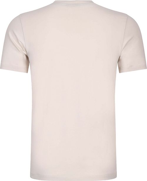 T-Shirt con logo Beciano de Cavallaro en color ecru Product / Achterkant