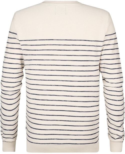 Petrol Tröja Palm Stripe Äggskal Product / Achterkant