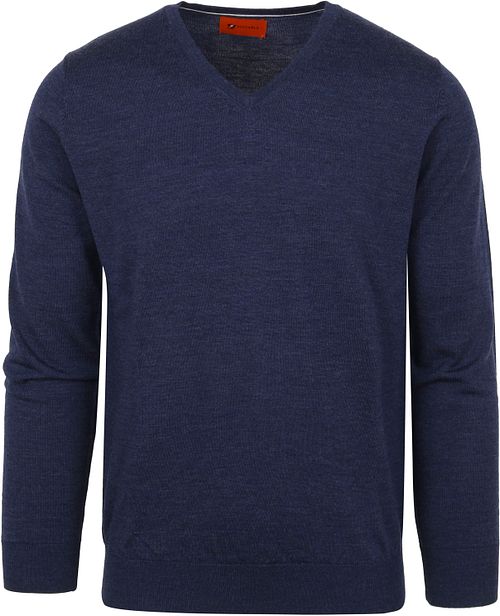 Suitable Pullover V-Neck Merino Kobalt Blau Product