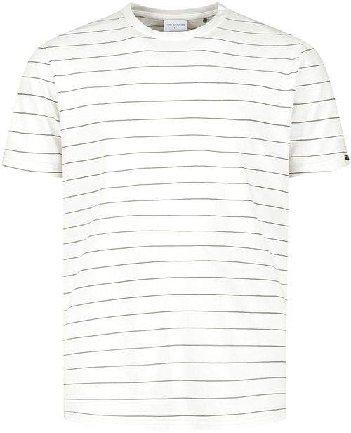 T-shirt No-Excess w prążki w kolorze białym Product