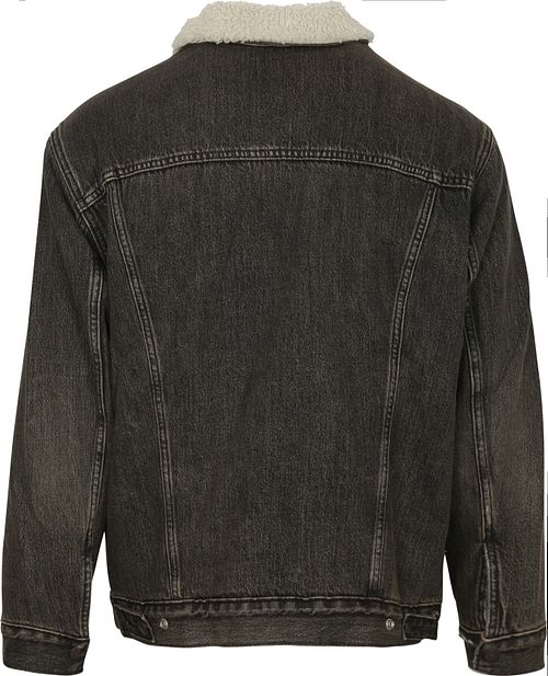 Levi's Sherpa Jakke Denim Antraciet Product / Achterkant