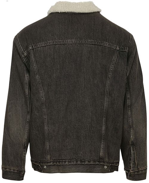 Levi's Sherpa Jakke Denim Antraciet Product / Achterkant