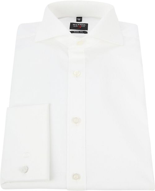 OLYMP Slim Fit Skjorte m. Dobbeltmanchet i Ferskenfarve Product / Detail