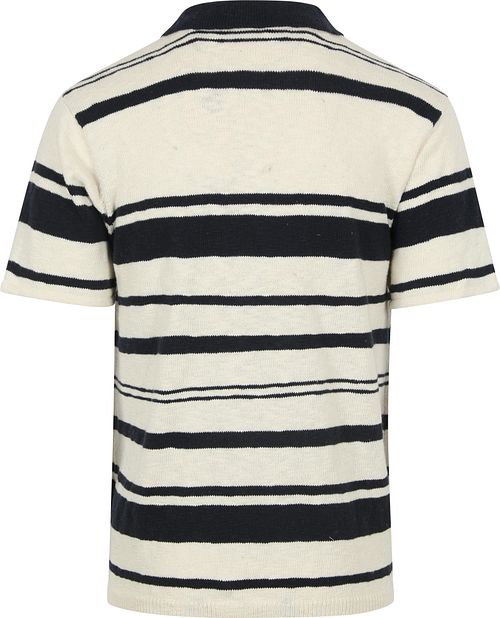 Anerkjendt Sofus T-shirt Mörkblå Randig Product / Achterkant